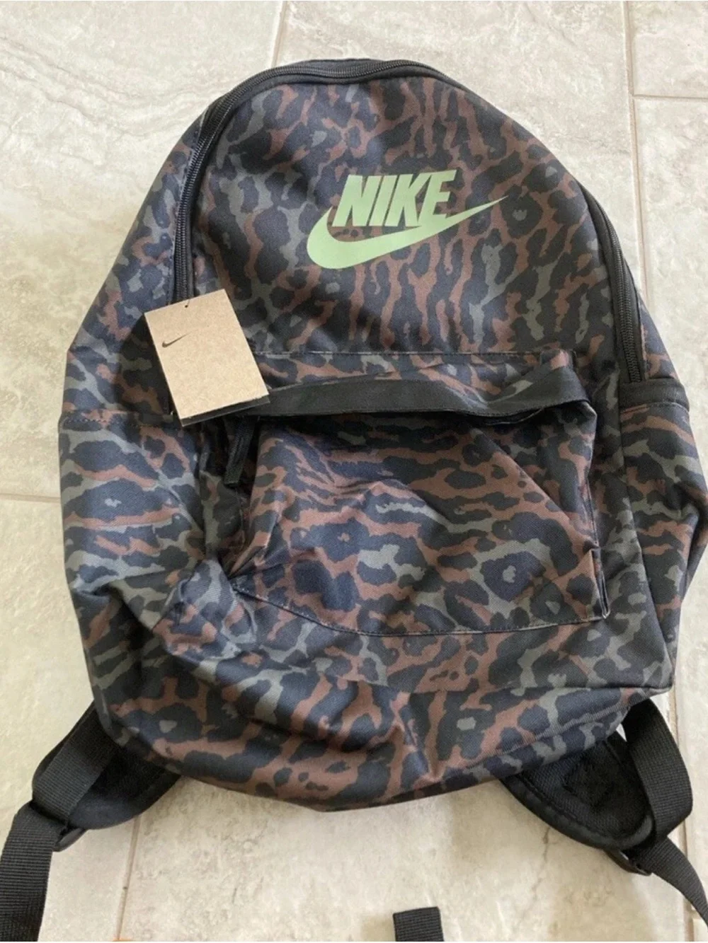 Nike Men’s Camo-Print Backpack - Olive/Black/Brown